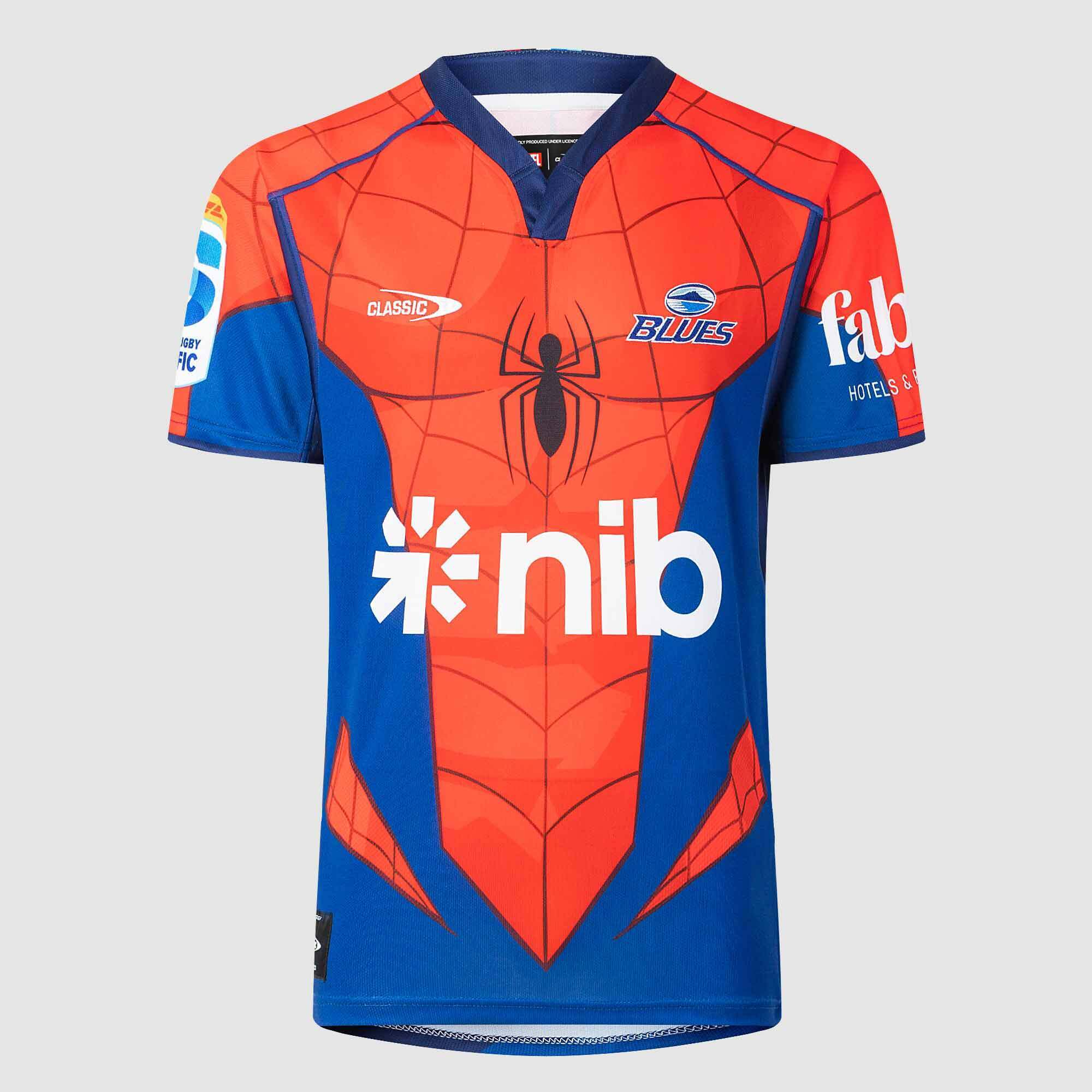Classic Mens Marvel Spider-Man Blues Jersey