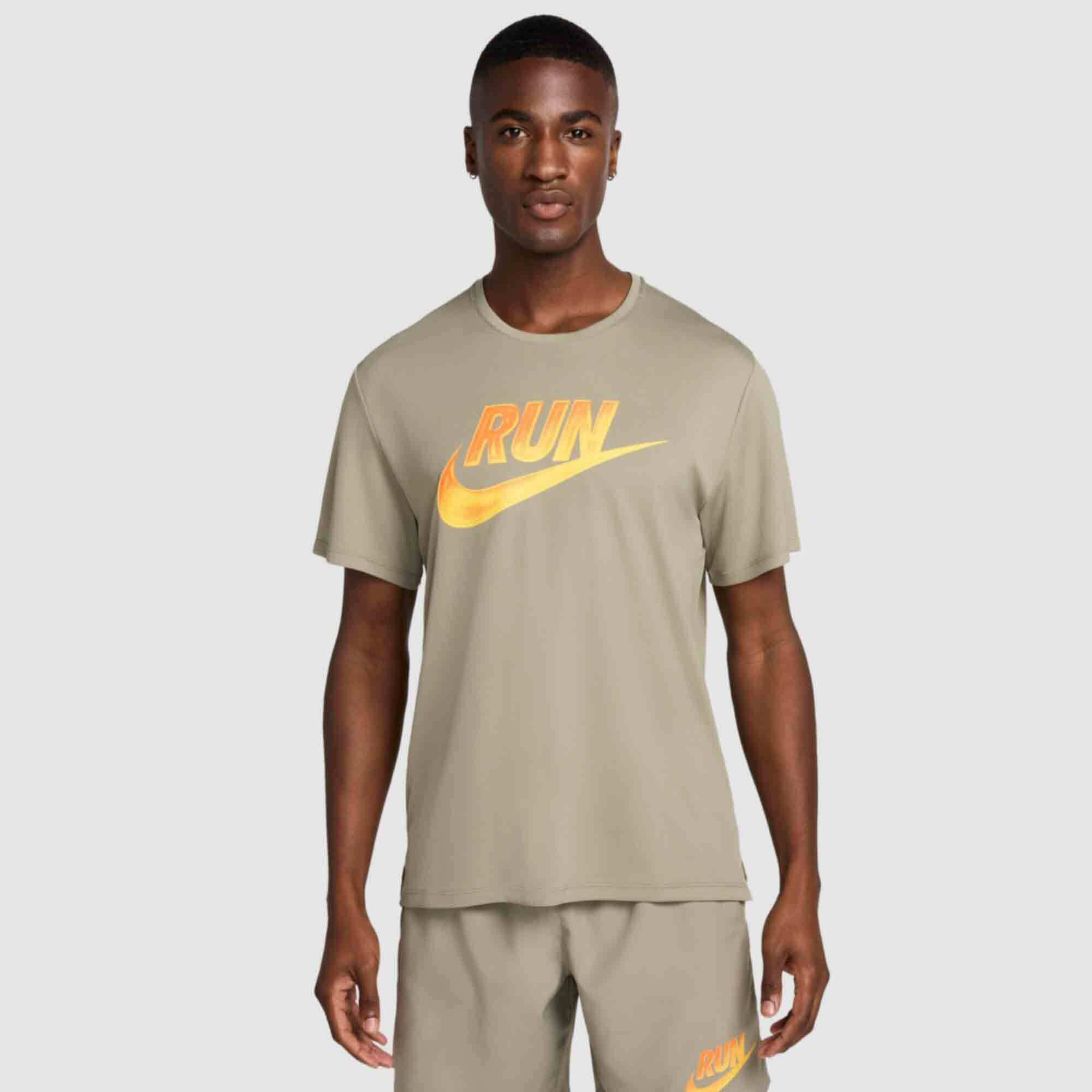 Nike Men Miler Running Short-Sleeve Top