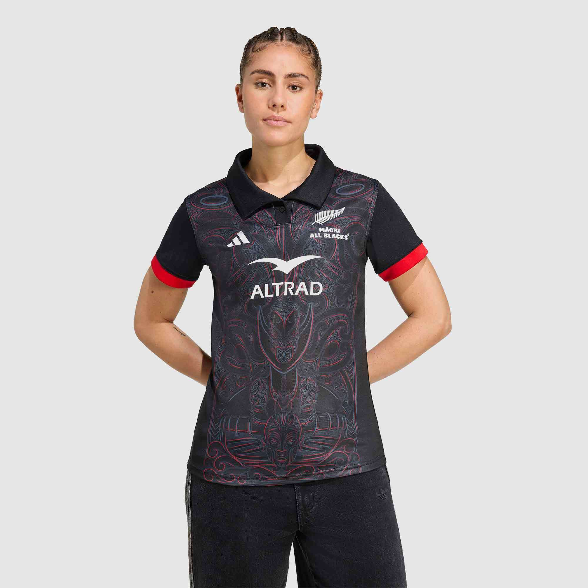 adidas Womens Maori All Blacks Home Jersey