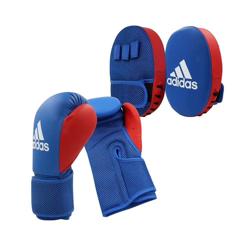 adidas Youth Boxing Kit Blue/Red | Rebel Sport