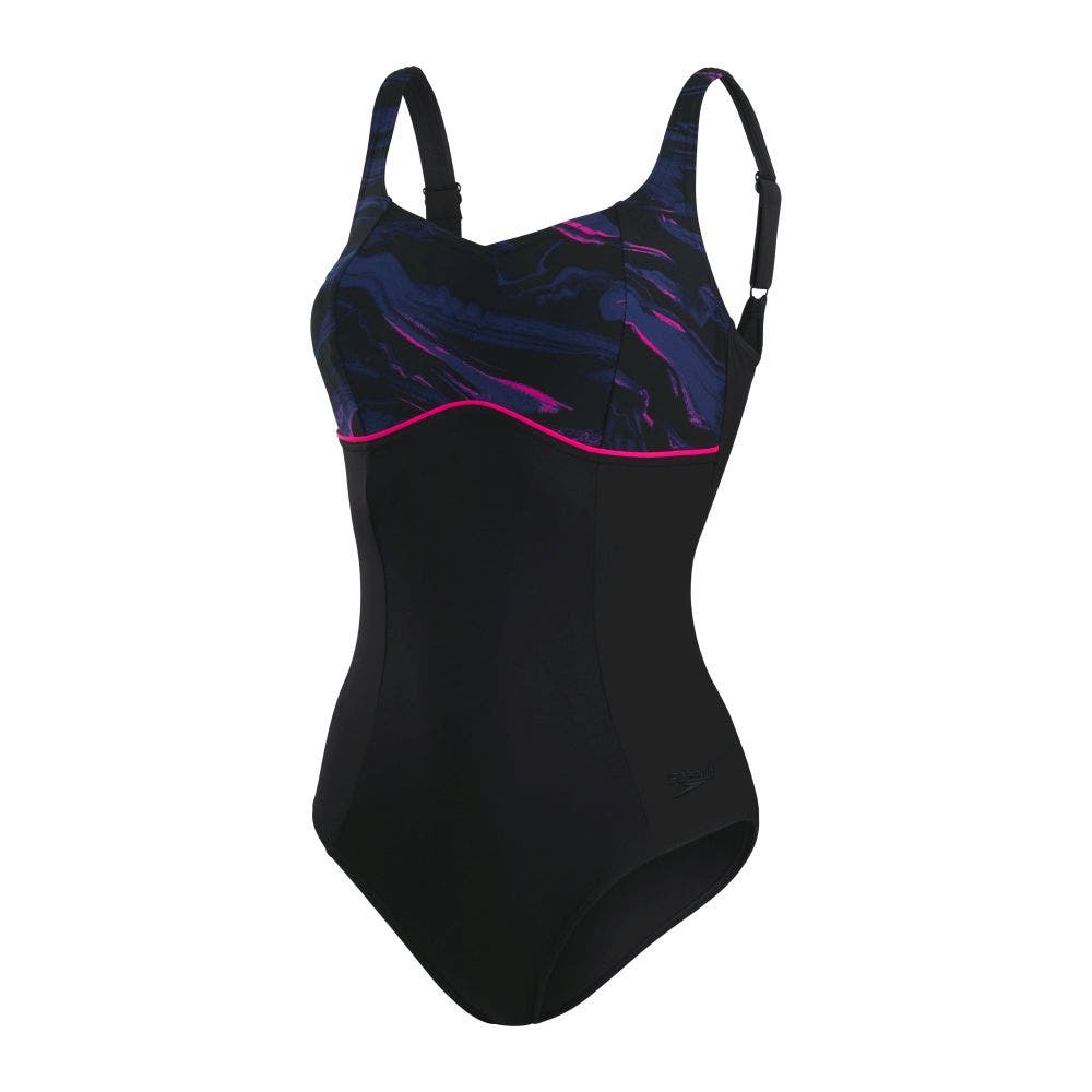 Fato De Banho Para Mulher SPEEDO Contourlustre Printed Azul Para Natacao Eu 38 Mrkean 5053744496801