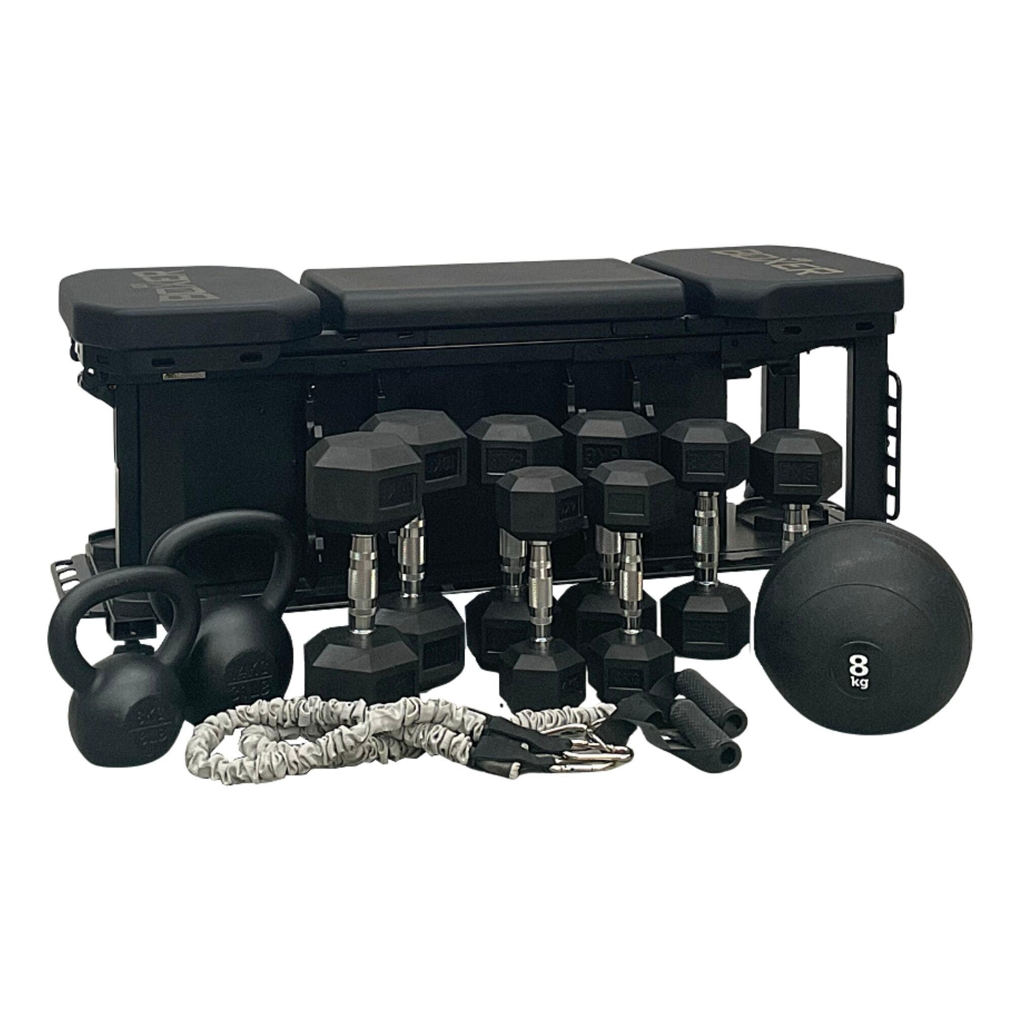 NZ Boxer Complete Workout Bench Black | Rebel Sport