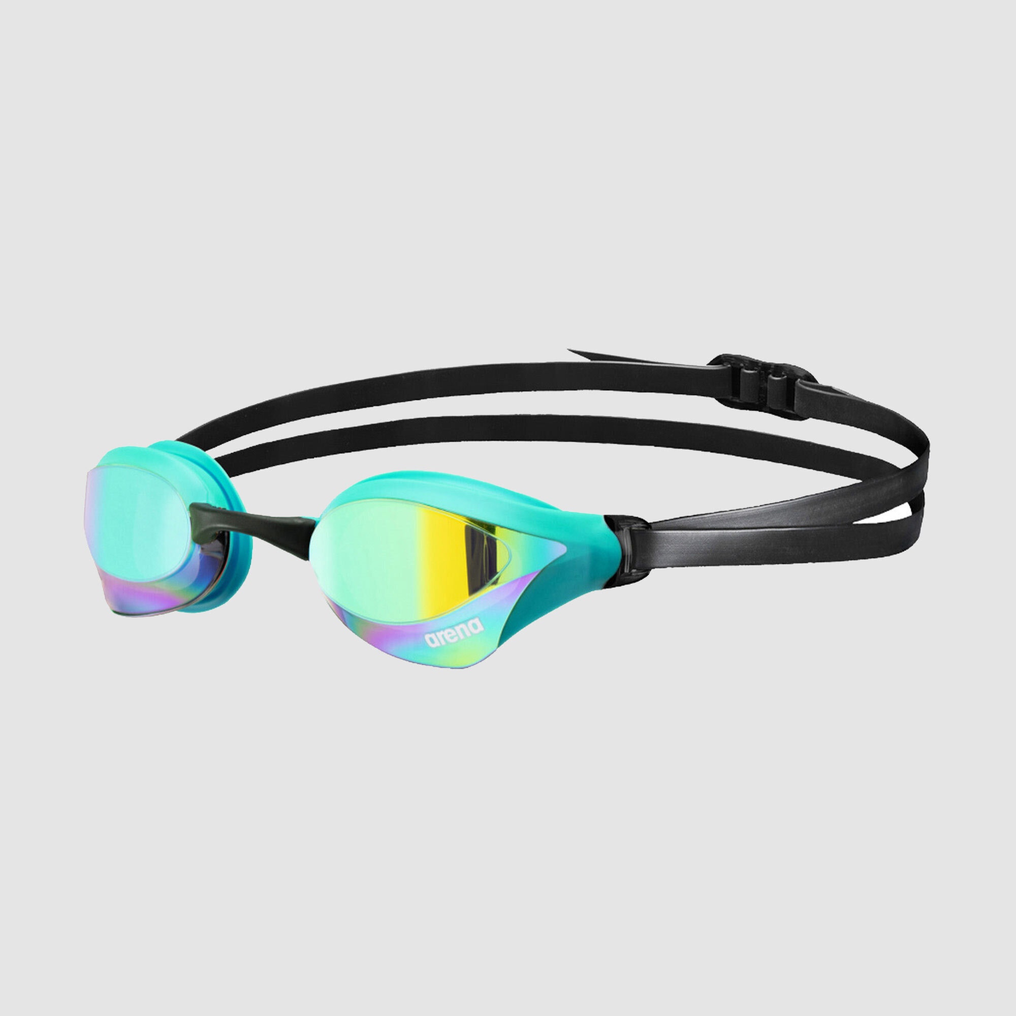 Robo Racing Goggles arena Unisex Cobra Core Swipe Mirror Racing Goggles Emerald/Peacock ...