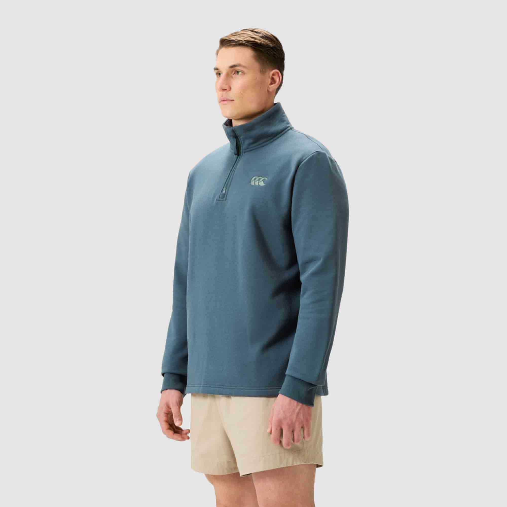 Canterbury Mens Open Hem Quarter-Zip Sweat | Rebel Sport